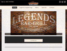 Tablet Screenshot of legendsoffenton.com